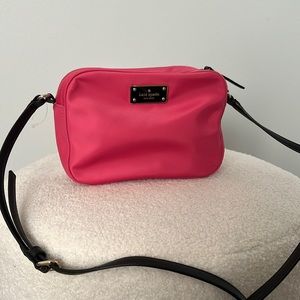 Kate Spade, bright pink nylon Crossbody